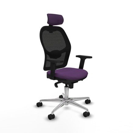 Office Chair with Headrest Jorquera Piqueras y Crespo 2D086N2 Purple