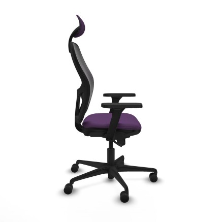 Sedia Ufficio con Poggiatesta Jorquera Piqueras y Crespo 3D036N1 Viola 2