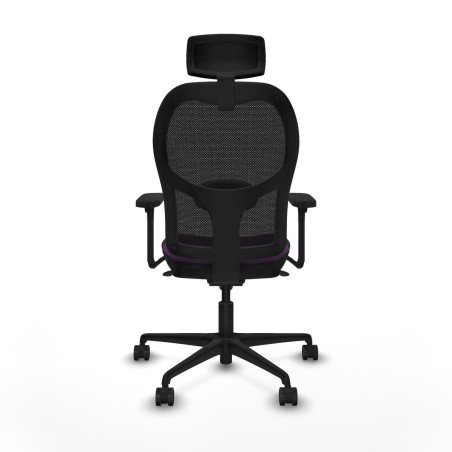 Sedia Ufficio con Poggiatesta Jorquera Piqueras y Crespo 3D036N2 Viola