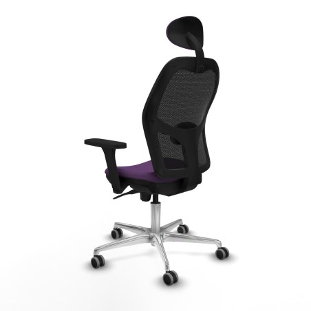 Sedia Ufficio con Poggiatesta Jorquera Piqueras y Crespo 3D086G1 Viola
