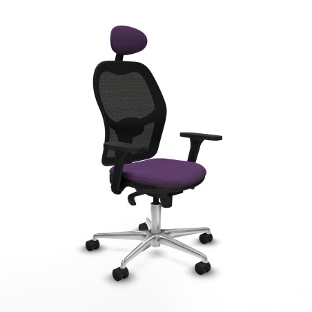 Office Chair with Headrest Jorquera Piqueras y Crespo 3D086N1 Purple