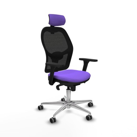Sedia Ufficio con Poggiatesta Jorquera Piqueras y Crespo 3D086G2 Lilla