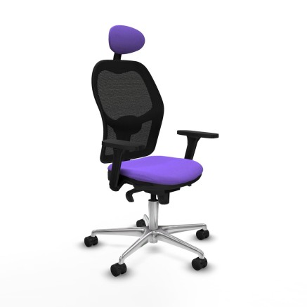 Office Chair with Headrest Jorquera Piqueras y Crespo 3D086N1 Lilac