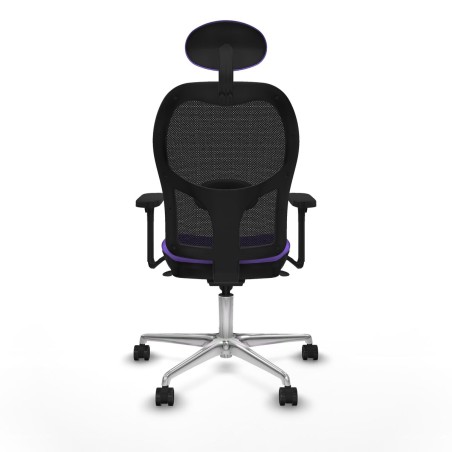 Office Chair with Headrest Jorquera Piqueras y Crespo 3D086N1 Lilac