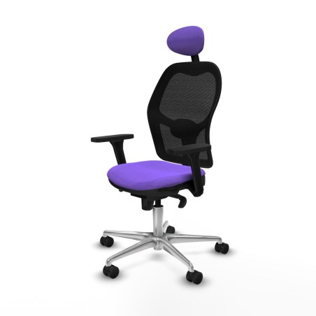 Office Chair with Headrest Jorquera Piqueras y Crespo 3D086N1 Lilac