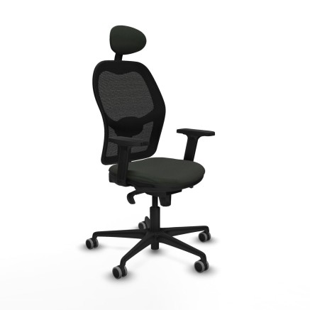 Bürostuhl mit Kopfstütze Jorquera Piqueras y Crespo 2D036G1 Schwarz
