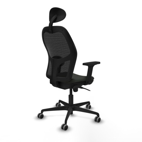 Office Chair with Headrest Jorquera Piqueras y Crespo 2D036G1 Black