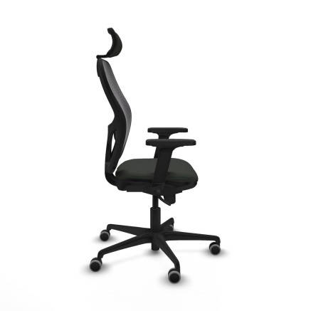 Office Chair with Headrest Jorquera Piqueras y Crespo 2D036G2 Black 2