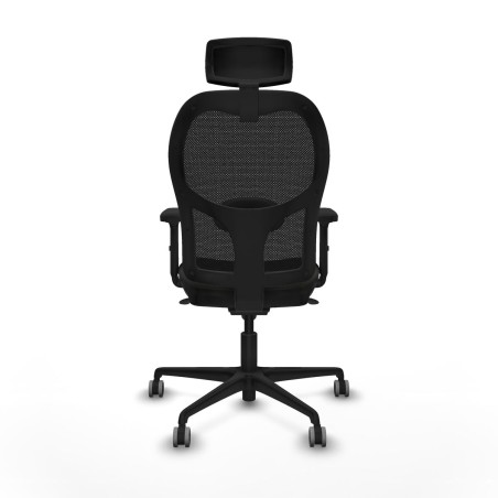 Office Chair with Headrest Jorquera Piqueras y Crespo 2D036G2 Black