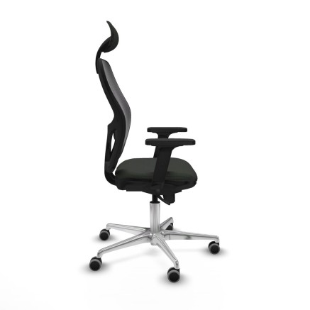Sedia Ufficio con Poggiatesta Jorquera Piqueras y Crespo 2D086G1 Nero 2