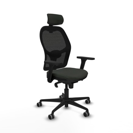 Office Chair with Headrest Jorquera Piqueras y Crespo 3D036G2 Black