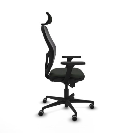 Office Chair with Headrest Jorquera Piqueras y Crespo 3D036G2 Black 2