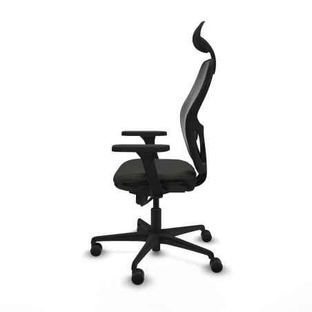 Sedia Ufficio con Poggiatesta Jorquera Piqueras y Crespo 3D036N1 Nero