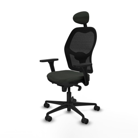 Bürostuhl mit Kopfstütze Jorquera Piqueras y Crespo 3D036N1 Schwarz