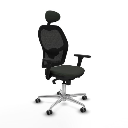 Office Chair with Headrest Jorquera Piqueras y Crespo 3D086G1 Black