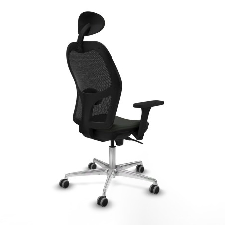 Sedia Ufficio con Poggiatesta Jorquera Piqueras y Crespo 3D086G1 Nero