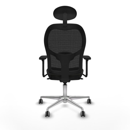 Sedia Ufficio con Poggiatesta Jorquera Piqueras y Crespo 3D086G1 Nero