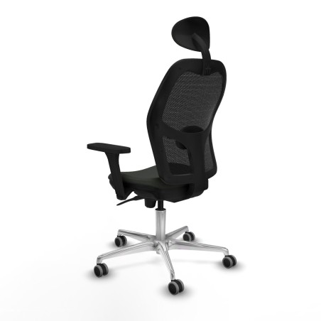 Sedia Ufficio con Poggiatesta Jorquera Piqueras y Crespo 3D086G1 Nero