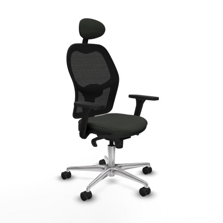 Bürostuhl mit Kopfstütze Jorquera Piqueras y Crespo 3D086N1 Schwarz