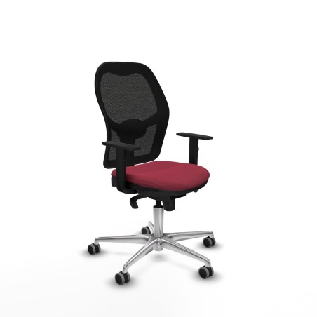 Sedia da Ufficio Piqueras y Crespo 1D086G0 Rosso Granato