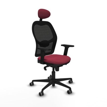 Sedia Ufficio con Poggiatesta Jorquera Piqueras y Crespo 2D036G1 Rosso