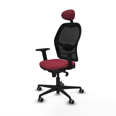 Office Chair with Headrest Jorquera Piqueras y Crespo 2D036G1 Maroon