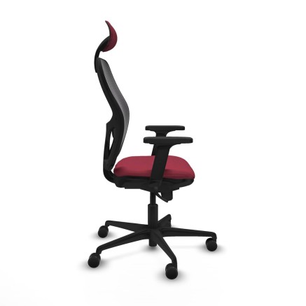 Sedia Ufficio con Poggiatesta Jorquera Piqueras y Crespo 2D036N1 Rosso 2
