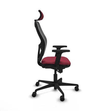 Office Chair with Headrest Jorquera Piqueras y Crespo 2D036N2 Maroon 2