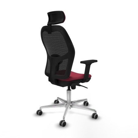 Sedia Ufficio con Poggiatesta Jorquera Piqueras y Crespo 2D086G2 Rosso