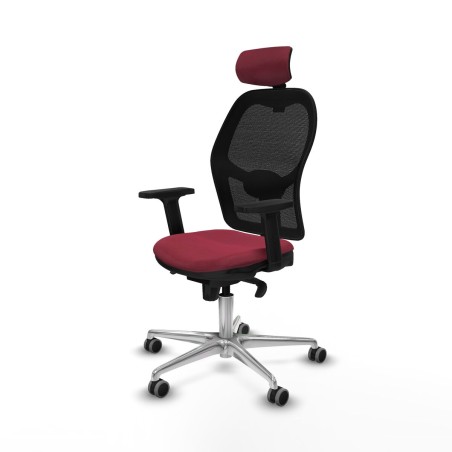 Sedia Ufficio con Poggiatesta Jorquera Piqueras y Crespo 2D086G2 Rosso