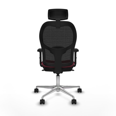 Sedia Ufficio con Poggiatesta Jorquera Piqueras y Crespo 2D086N2 Rosso