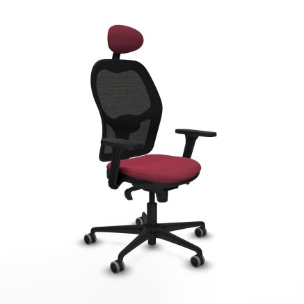 Bürostuhl mit Kopfstütze Jorquera Piqueras y Crespo 3D036G1 Granatro