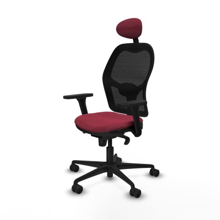 Sedia Ufficio con Poggiatesta Jorquera Piqueras y Crespo 3D036N1 Rosso