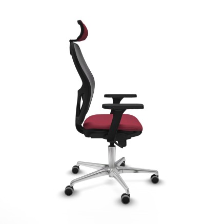 Sedia Ufficio con Poggiatesta Jorquera Piqueras y Crespo 3D086G2 Rosso 2