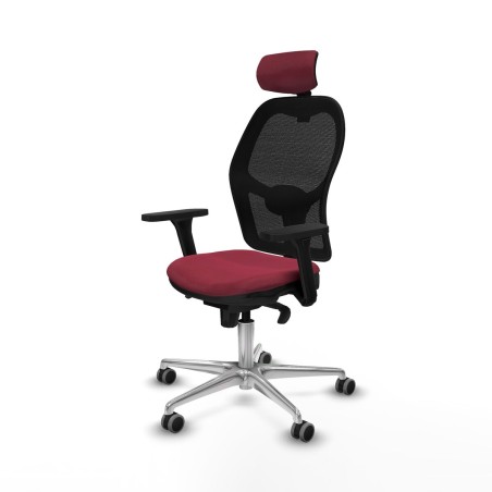 Sedia Ufficio con Poggiatesta Jorquera Piqueras y Crespo 3D086G2 Rosso