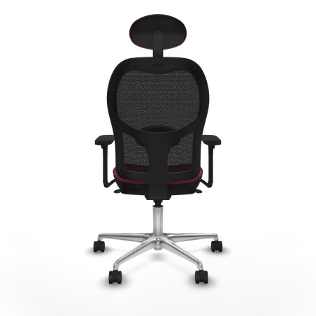 Office Chair with Headrest Jorquera Piqueras y Crespo 3D086N1 Maroon