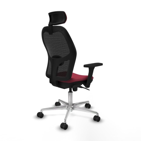 Sedia Ufficio con Poggiatesta Jorquera Piqueras y Crespo 3D086N2 Rosso