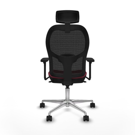 Sedia Ufficio con Poggiatesta Jorquera Piqueras y Crespo 3D086N2 Rosso