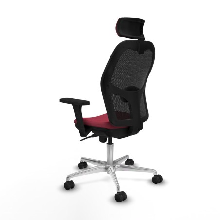 Sedia Ufficio con Poggiatesta Jorquera Piqueras y Crespo 3D086N2 Rosso