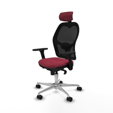 Sedia Ufficio con Poggiatesta Jorquera Piqueras y Crespo 3D086N2 Rosso