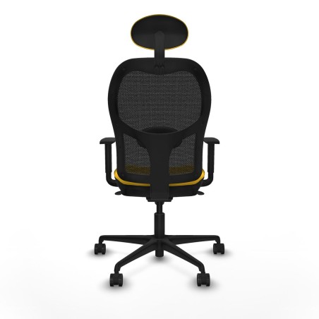 Sedia Ufficio con Poggiatesta Jorquera Piqueras y Crespo 1D036N1 Giall