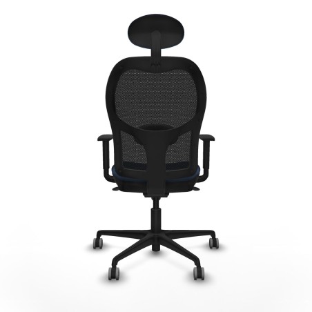 Office Chair with Headrest Jorquera Piqueras y Crespo 1D036G1 Navy Blu