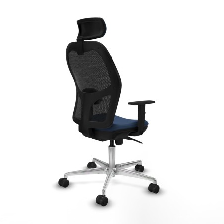 Office Chair with Headrest Jorquera Piqueras y Crespo 1D086N2 Navy Blu