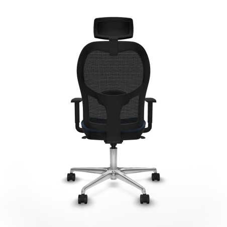 Office Chair with Headrest Jorquera Piqueras y Crespo 1D086N2 Navy Blu