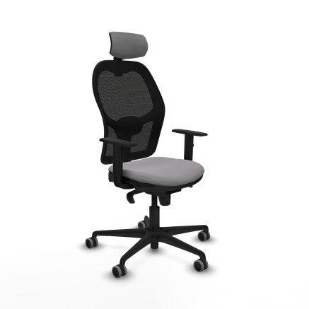 Sedia Ufficio con Poggiatesta Jorquera Piqueras y Crespo 1D036G2 Grigi
