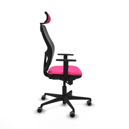 Office Chair with Headrest Jorquera Piqueras y Crespo 1D036G2 Pink 2