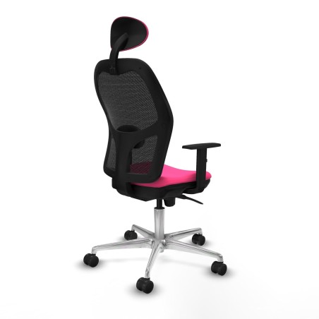 Sedia Ufficio con Poggiatesta Jorquera Piqueras y Crespo 1D086N1 Rosa
