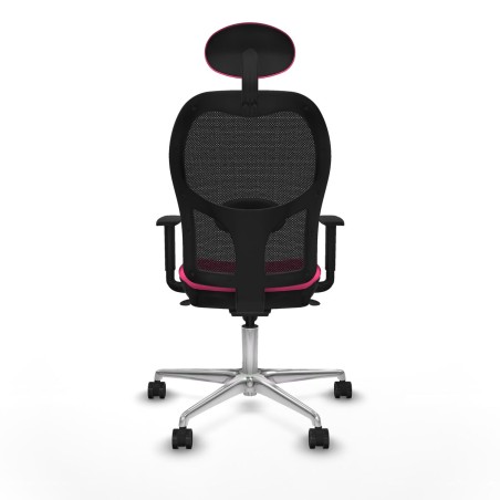 Sedia Ufficio con Poggiatesta Jorquera Piqueras y Crespo 1D086N1 Rosa