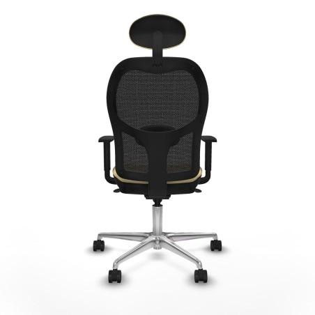Office Chair with Headrest Jorquera Piqueras y Crespo 1D086N1 Cream