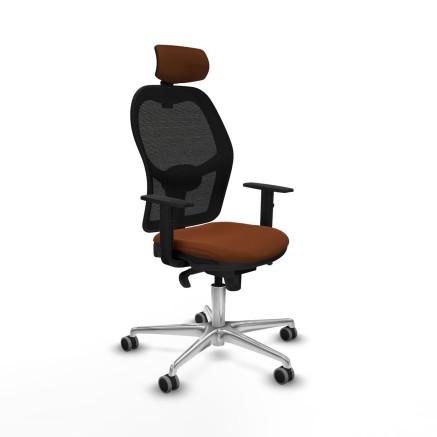 Chaise de Bureau Piqueras y Crespo 1D086G2 Marron Noir
